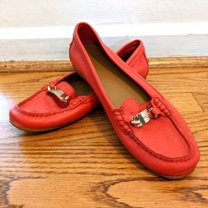 Coach Red Driving Loafers 9